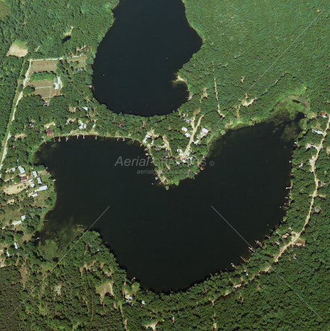 Burns Lake in Muskegon County, Michigan