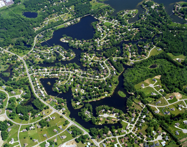 Lake Neva in Oakland County, Michigan