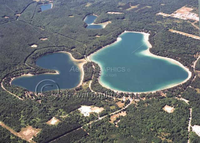 Twin Lake in Kalkaska County, Michigan
