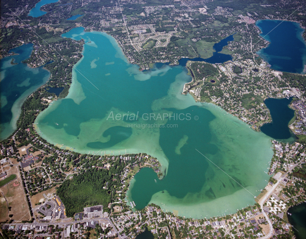 Cass Lake in Oakland County, Michigan