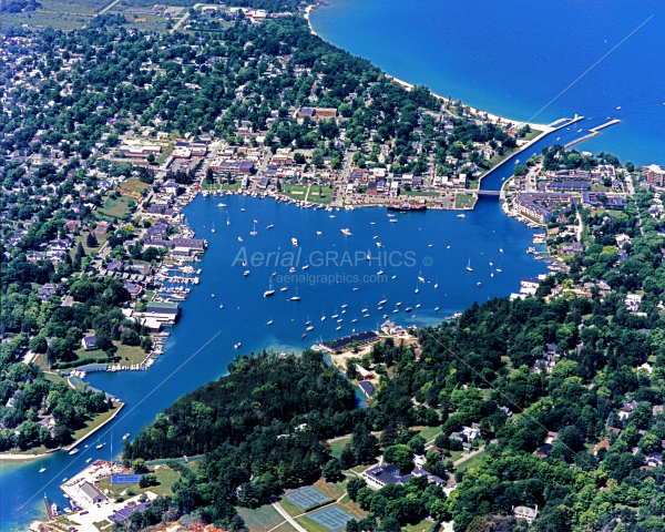Round Lake Charlevoix in Charlevoix County, Michigan