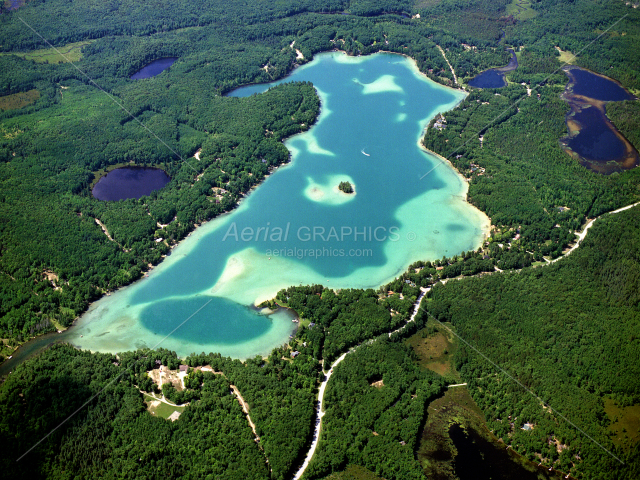 Long Lake in Montmorency County, Michigan