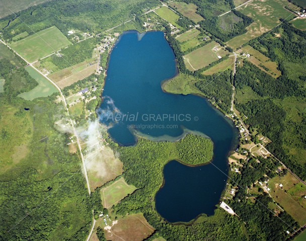 Paradise Lake in Cass County, Michigan