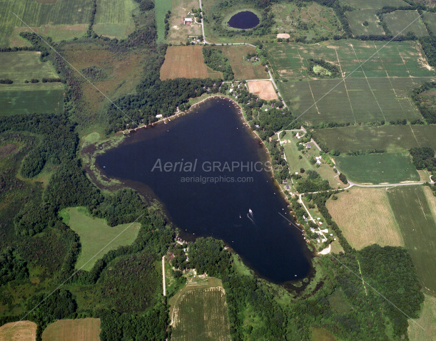 Lake Lavine in Branch County, Michigan