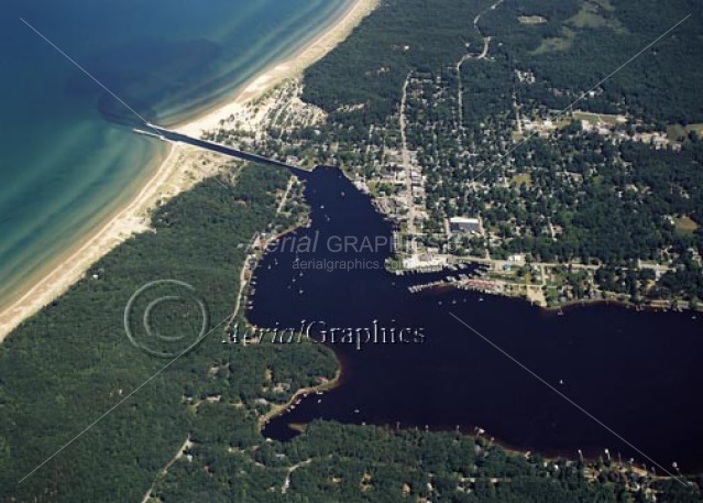 Pentwater Lake in Oceana County, Michigan