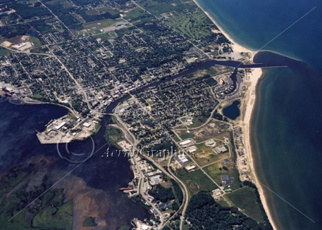 Manistee Lake in Manistee County, Michigan