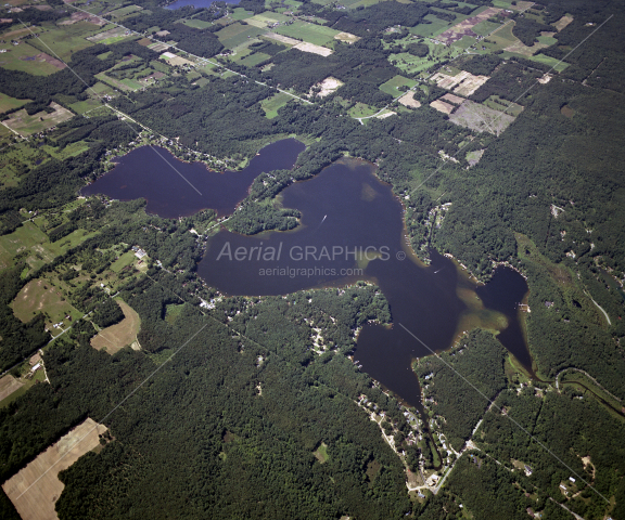Kimball Lake & Pickerel Lake in Newaygo County, Michigan