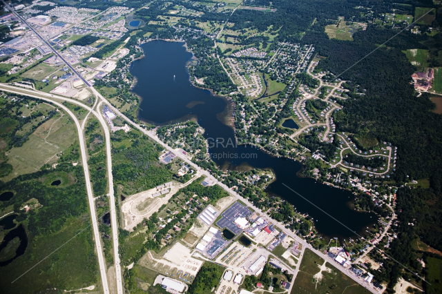Lake Chemung in Livingston County, Michigan