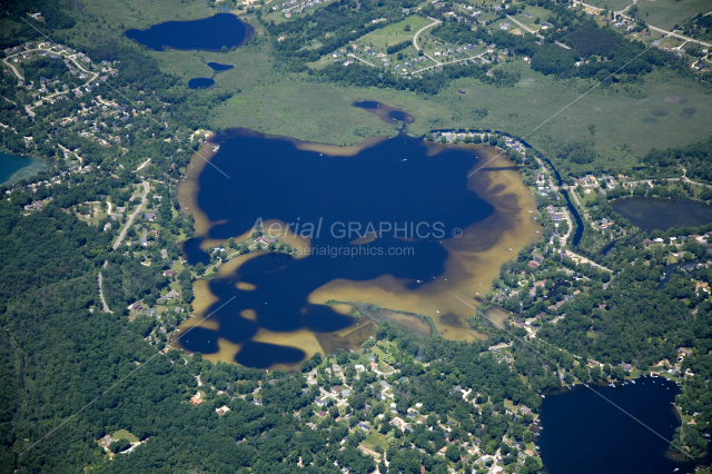 Bass Lake in Livingston County, Michigan