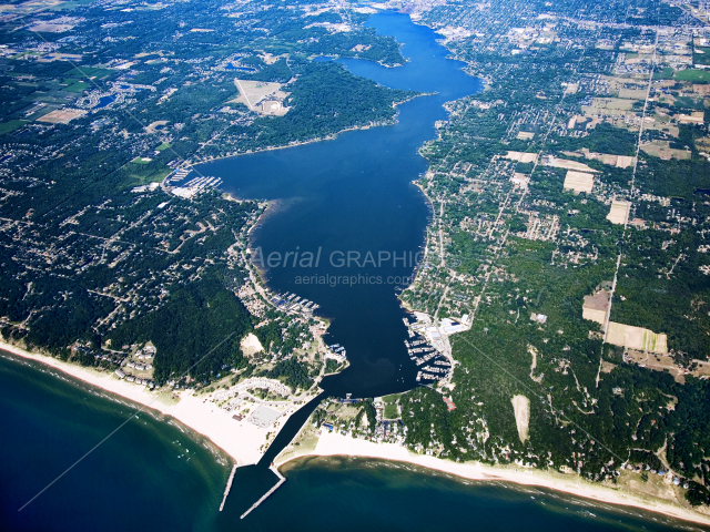 Lake Macatawa in Ottawa County, Michigan