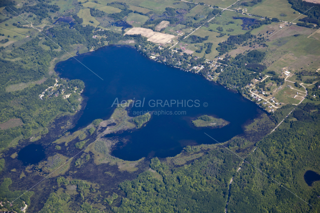 Jehnsen Lake in Mecosta County, Michigan