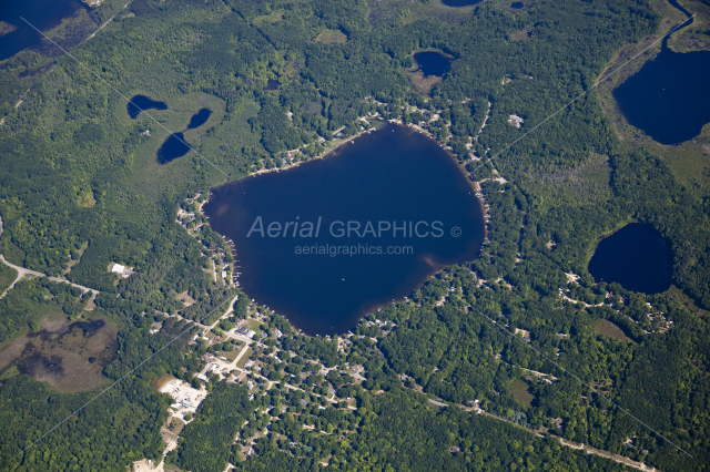 Pretty Lake in Mecosta County, Michigan