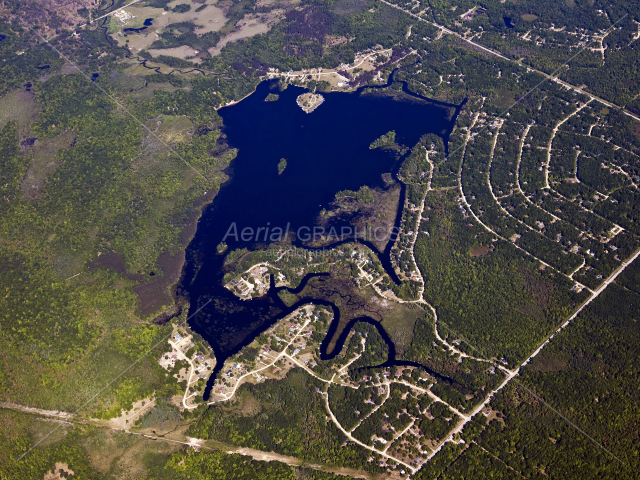 Hemlock Lake in Clare County, Michigan