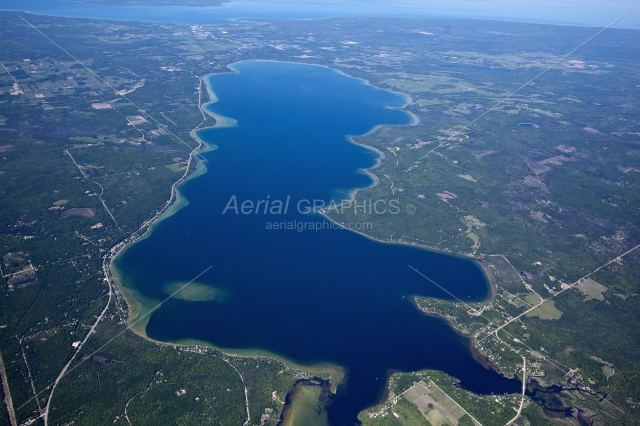Mullett Lake in Cheboygan County, Michigan