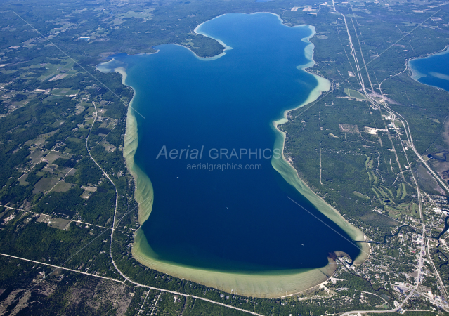 Burt Lake in Cheboygan County, Michigan