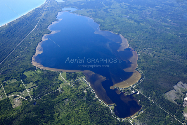 Brevoort Lake in Mackinac County, Michigan