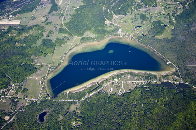 Deer Lake in Charlevoix County, Michigan