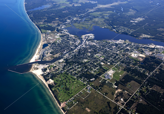 Manistee Lake in Manistee County, Michigan