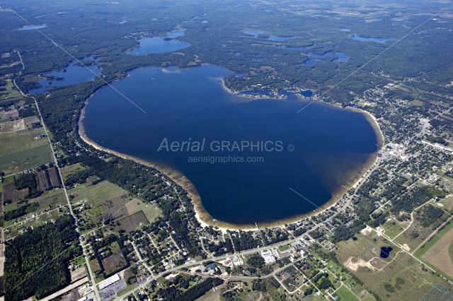 Lake Missaukee in Missaukee County, Michigan