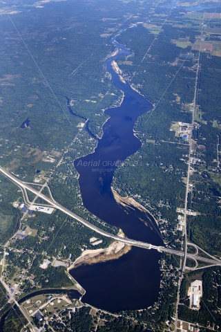 Sanford Lake in Midland County, Michigan