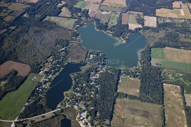 Hemlock Lake & Carpenter Lake in Hillsdale County, Michigan