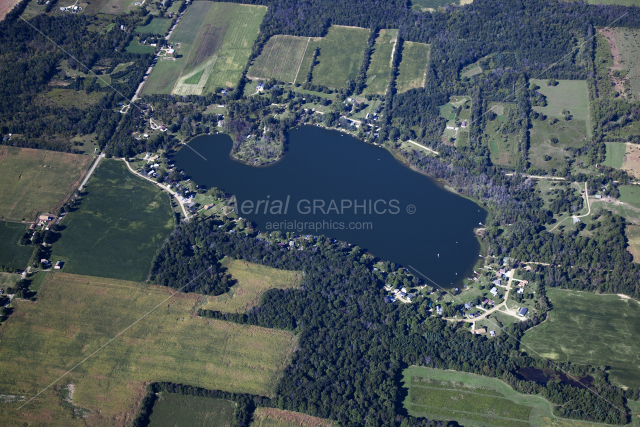 Round Lake in Hillsdale County, Michigan