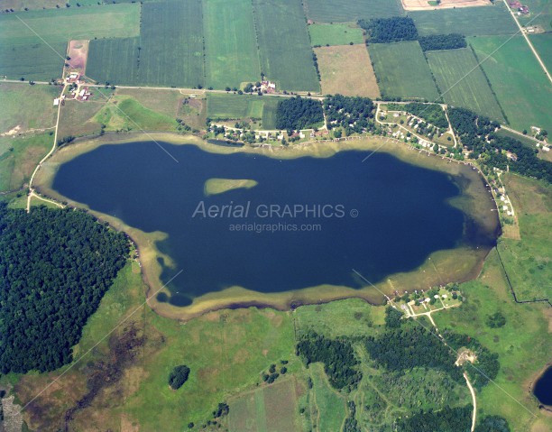 Huyck Lake in Branch County, Michigan