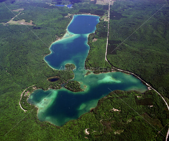 Thumb Lake in Charlevoix County, Michigan
