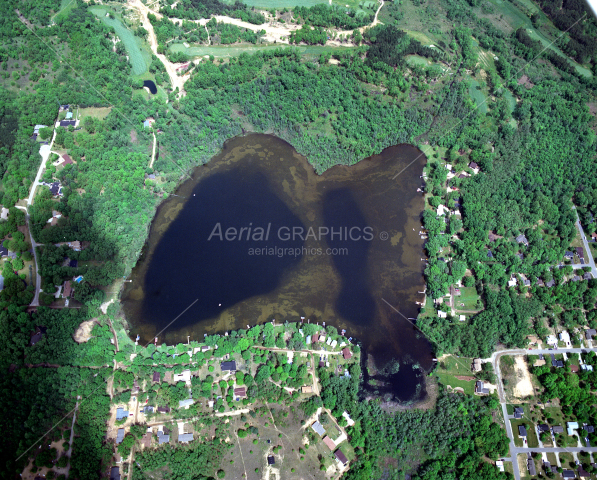 Tioga Lake in Livingston County, Michigan