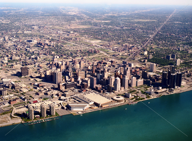 Detroit, Michigan in Wayne County, Michigan